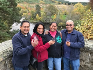 Ranjam and his family from Sri Lanka
