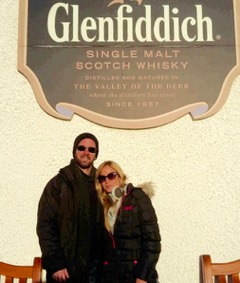 Renato and Chris at the Glenfiddich Distillery Escorted Car