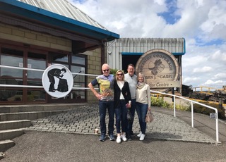 Bob with his wife and friends from Australia, on a tour postponed almost two years by the pandemic.